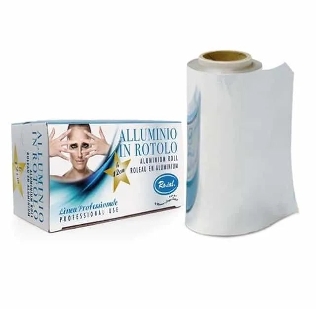 Folie de Aluminiu pentru Vopsit Suvite 12cm x 100m 14 Microni - Profesionala Salon Coafura Balayage