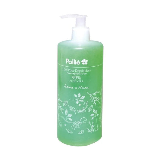 Gel Profesional Post-Epilare cu Aloe Vera 99% si Menta Pollie - 500 ml