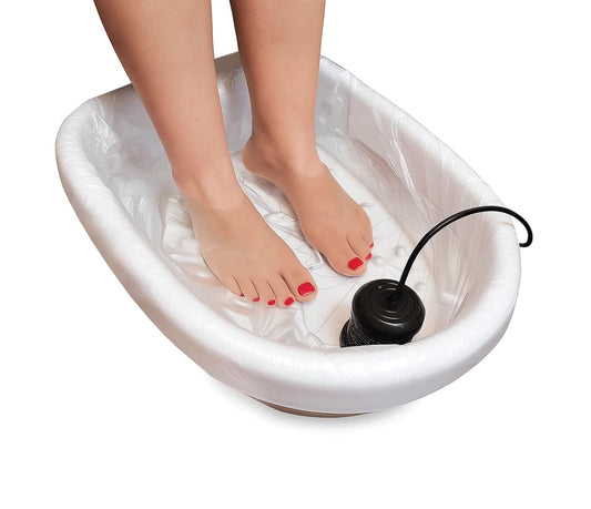 Saci bazin pedichiură din polietilenă, Velvetale, 100 bucati / set