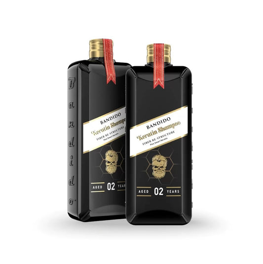 Sampon cu keratina Bandido Golden Collection, pentru restructurarea si netezirea parului 350 ml