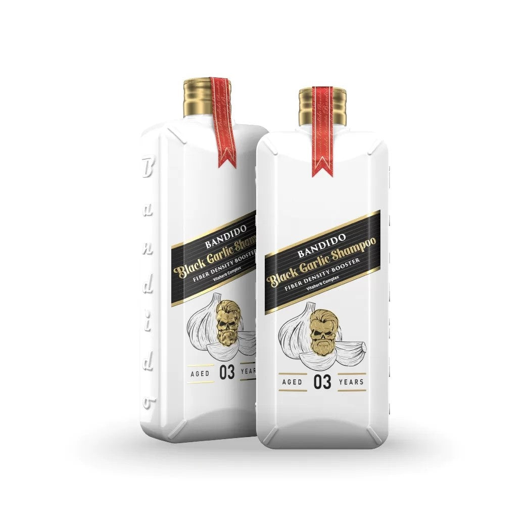 Sampon cu usturoi negru Bandido Golden Collection, pentru combaterea caderii parului 350 ml