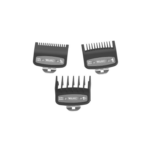 Set 3 Gratare intermediare Wahl Premium originale pentru masini de tuns 1.5mm 3mm 4.5mm