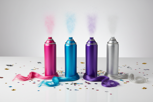 Spray colorant pentru păr - transformări temporare colorate pentru petreceri și evenimente speciale