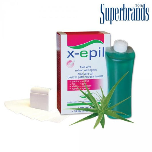 Set pentru Epilare Aloe Vera X-Epil - Kit Complet Epilare Acasa cu Benzi si Produse Ingrijire