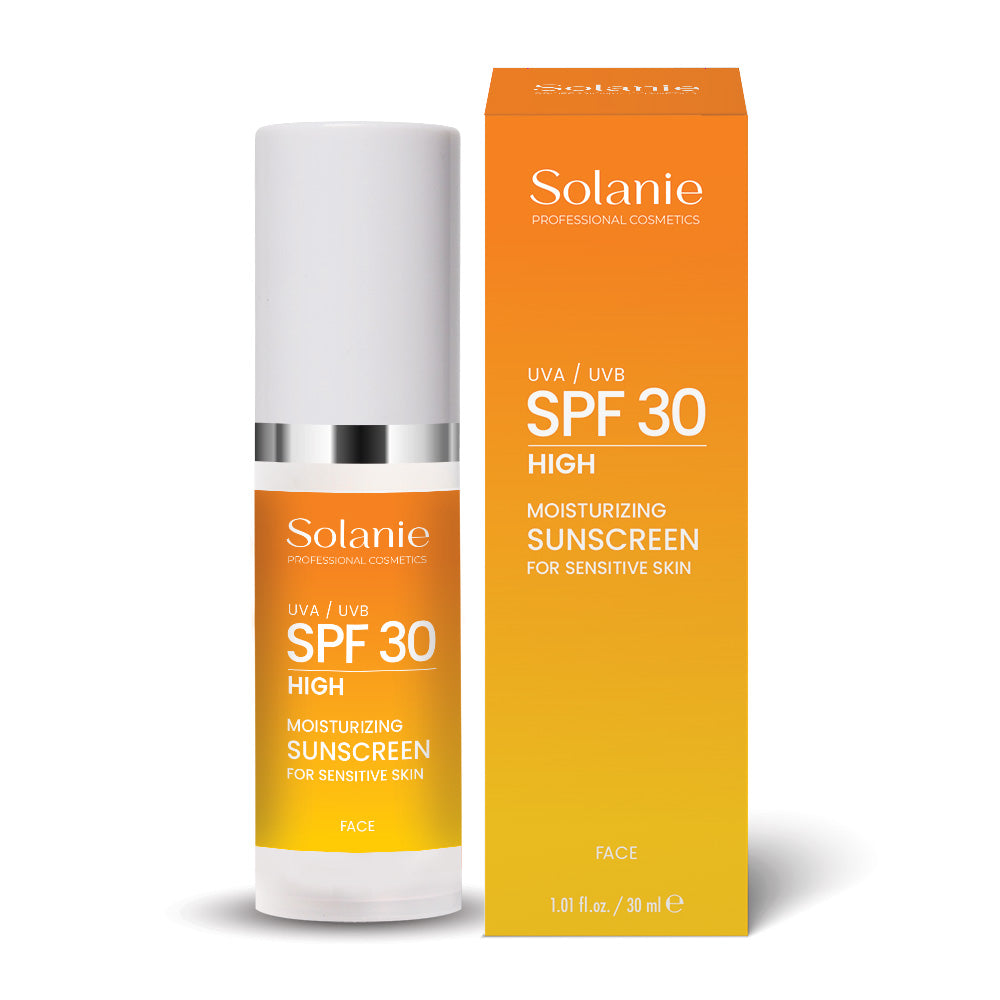 Crema Hidratanta pentru Fata cu Protectie Solara SPF 30 Solanie 30ml - Protectie UVA UVB Anti-Imbatranire