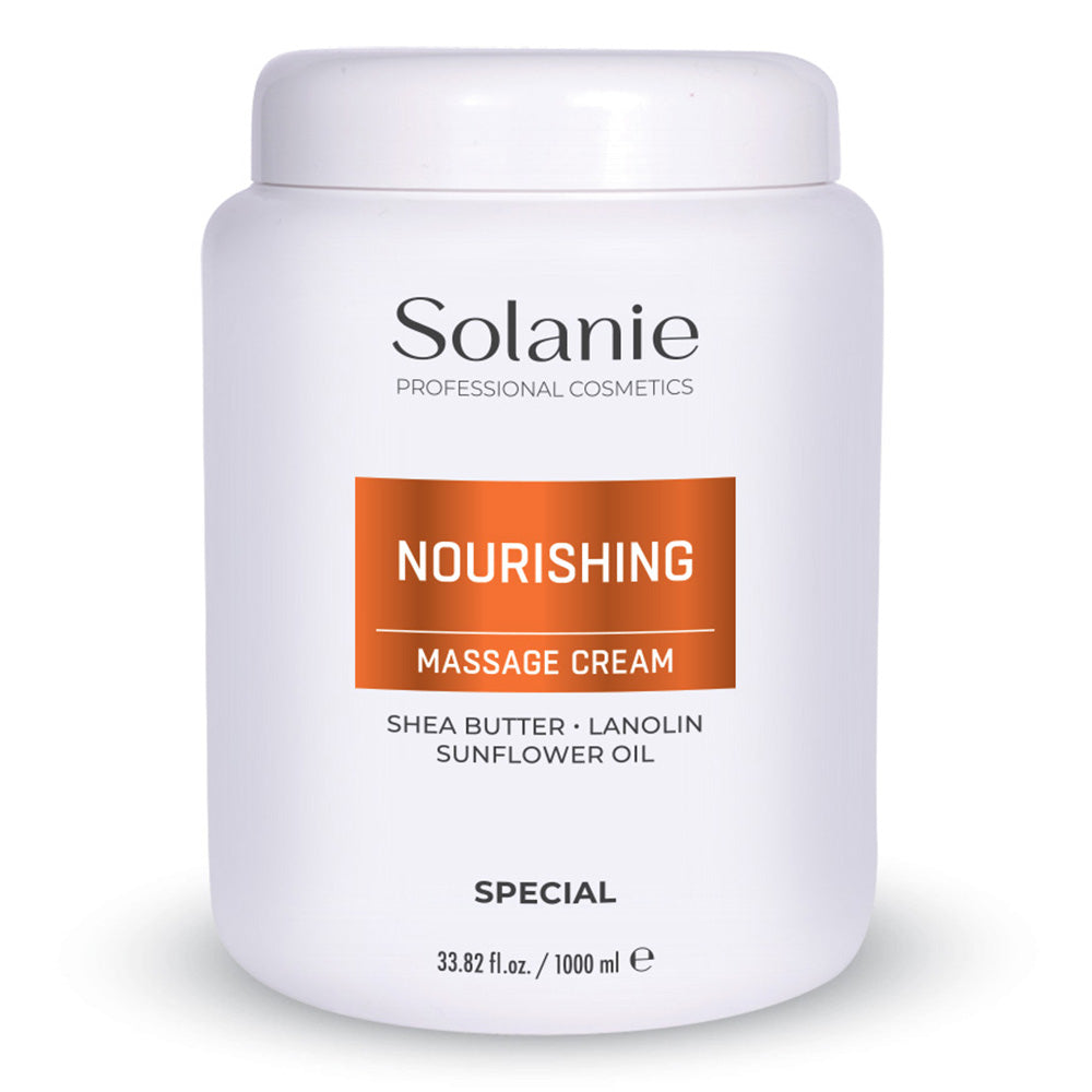 Cremă de Masaj Nutritivă Profesională Solanie cu Ceramide – 1000ml pentru Față și Decolteu