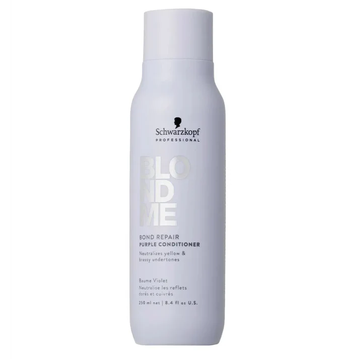 Balsam Purple Schwarzkopf BLONDME Bond Repair - Neutralizare Galben si Reparare Par Blond Decolorat 250ml