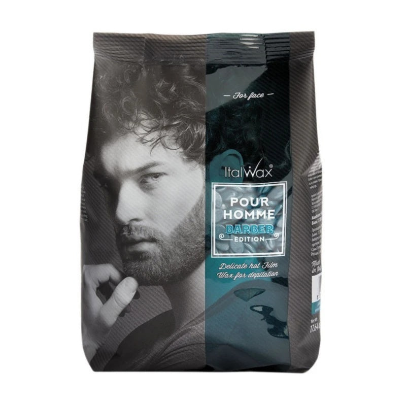 Ceara de epilat film granule Italwax Barber Edition, pentru par facial masculin - 500 gr