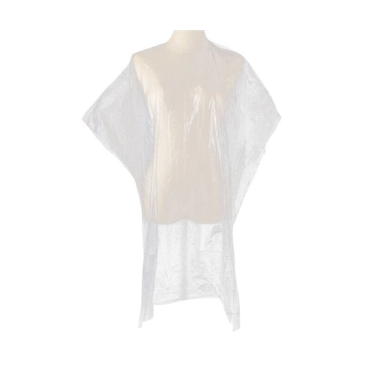 Pelerine de unica folosinta pentru vopsirea parului, albe 90 cmx115 cm - set de 30 de buc