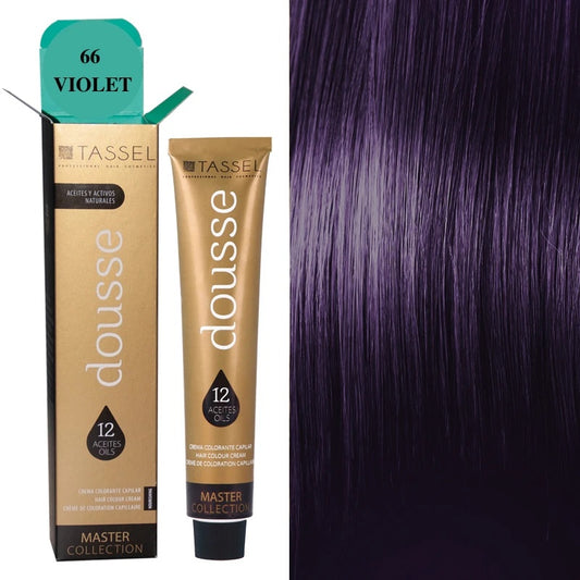 Pigment de par cu 12 uleiuri hranitoare Dousse Tassel nr. 66 Violet – 100 ml