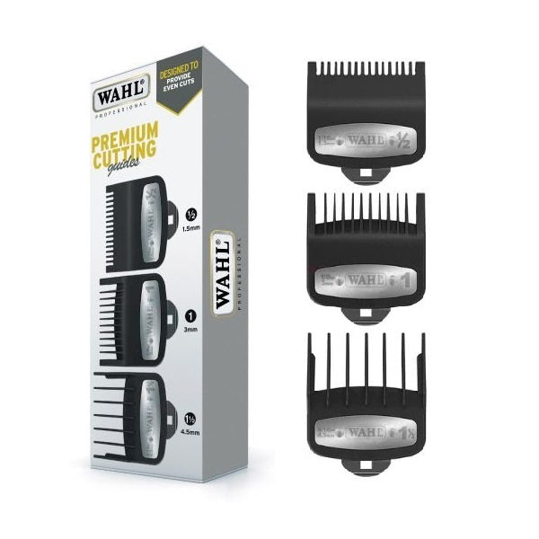 Set 3 Gratare intermediare Wahl Premium originale pentru masini de tuns 1.5mm 3mm 4.5mm