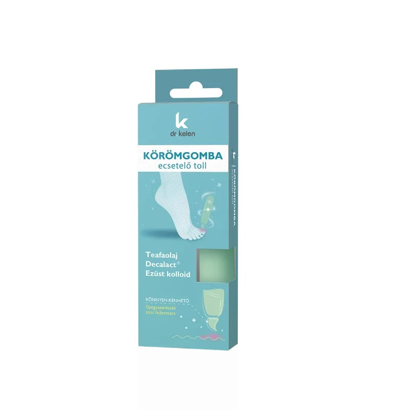 Stilou cu pensulă pentru tratamentul ciupercii unghiei Dr. Kelen - cu coloid de Argint și ulei de arbore de ceai, 5 ml